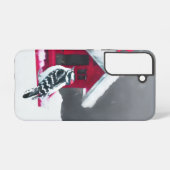 Downy Woodpecker Painting - Original Bird Art Samsung Galaxy Hülle (Rückseite (Horizontal))