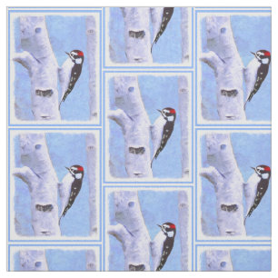 Downy Woodpecker Painting - Original Bird Art Stoff