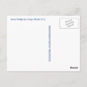 Downy Woodpecker Postkarte (Rückseite)