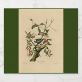 Downy Woodpecker - von Audubons Vögeln Amerikas Schaumweinetikett (Einzelnes Label)