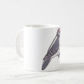 Downy Woodpecker Wasservogelarten Kunst Kaffeetasse (Vorderseite Links)