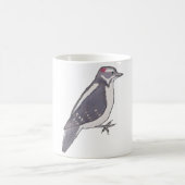 Downy Woodpecker Wasservogelarten Kunst Kaffeetasse (Mittel)