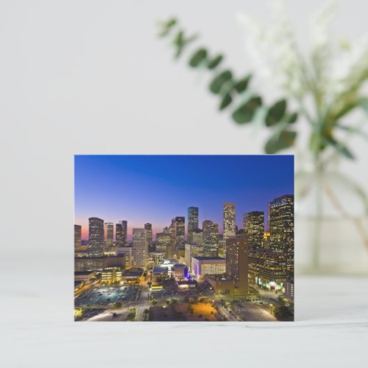 Dowtown Houston Postkarte (Stehend Vorderseite)