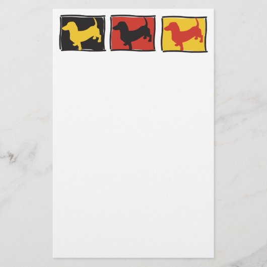 Doxie-3-BOX Briefpapier (Vorderseite)