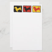 Doxie-3-BOX Briefpapier (Vorne/Hinten)