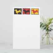 Doxie-3-BOX Briefpapier (Stehend Vorderseite)