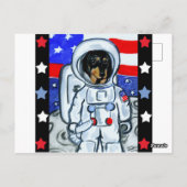 DOXIE ASTRONAUT POSTKARTE (Rückseite)