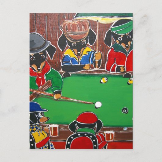 DOXIE BILLIARD POSTKARTE (Vorderseite)