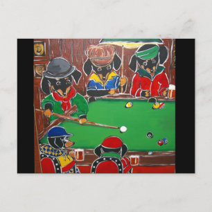 DOXIE BILLIARD POSTKARTE