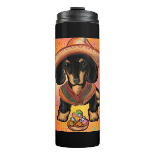 Doxie Cinco de Mayo Thermosbecher