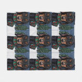 Doxie fleecedecke (Vorderseite (Horizontal))