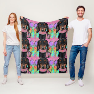 Doxie  fleecedecke