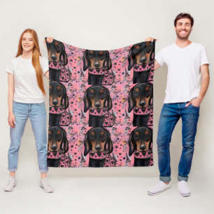 Doxie  fleecedecke