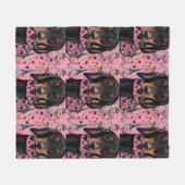 Doxie fleecedecke (Vorderseite (Horizontal))