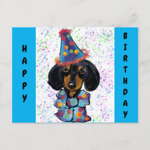 Doxie Geburtstag Postkarte