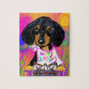 Doxie Geburtstag Puzzle