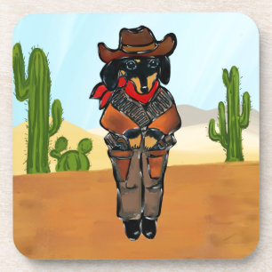 Doxie Gunslinger Untersetzer