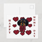 Doxie-Herzen Postkarte (Vorne/Hinten)