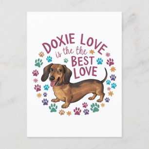 Doxie Liebe Ist Die Beste Liebe Postkarte