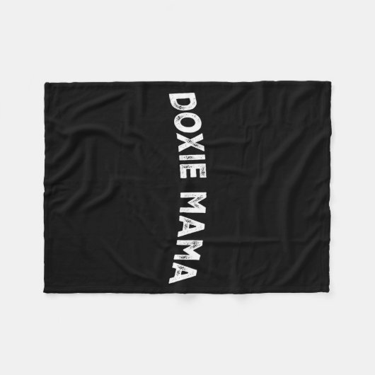 Doxie Mama  Fleecedecke (Vorderseite (Horizontal))