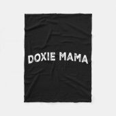 Doxie Mama  Fleecedecke (Vorderseite)