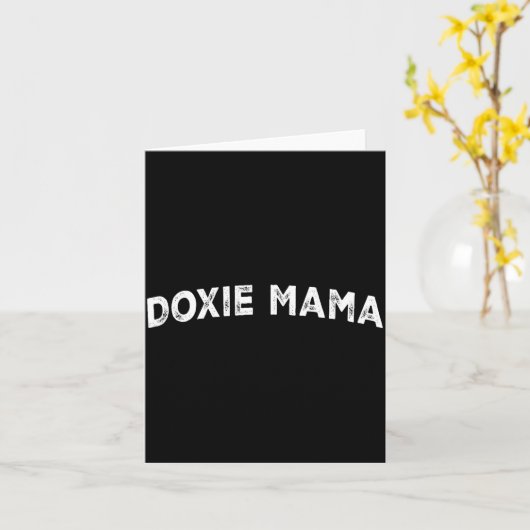 Doxie Mama  Karte (Gelbe Blume)