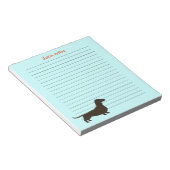 Doxie Notes Dachshund-Silhouette Notizblock (angewinkelt)