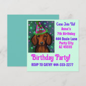 Doxie Party  Einladung (Vorne/Hinten)