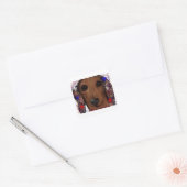 DOXIE QUADRATISCHER AUFKLEBER (Umschlag)