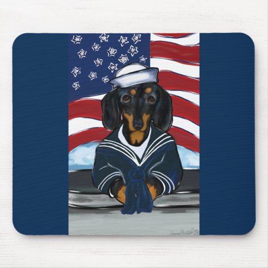 Doxie Seemann Mousepad (Vorne)