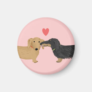 Doxie Smooch mit Herz Magnet
