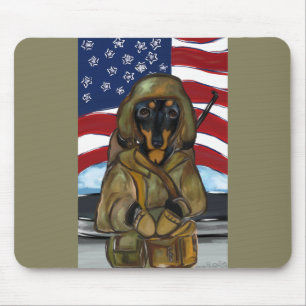 Doxie Soldat Mousepad