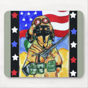 Doxie Soldat Mousepad