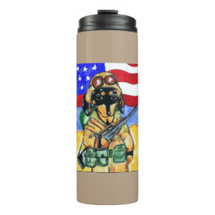 Doxie Soldat Thermosbecher
