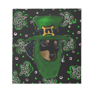 Doxie St. Patty Notizblock