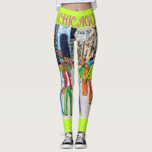 Doxie Town Chicago Leggings