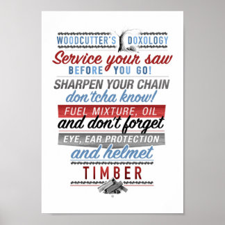 Doxologie-Poster des Holzfällers Poster