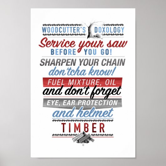 Doxologie-Poster des Holzfällers Poster (Vorne)