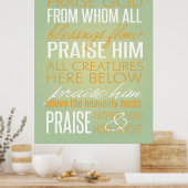 Doxologie-Poster Poster (Küche)