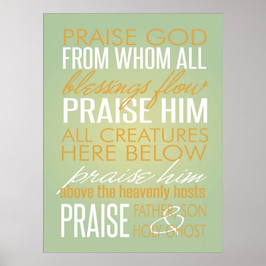 Doxologie-Poster Poster (Vorne)