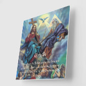 Doxologie - Ruhm sei Quadratische Wanduhr (Winkel)