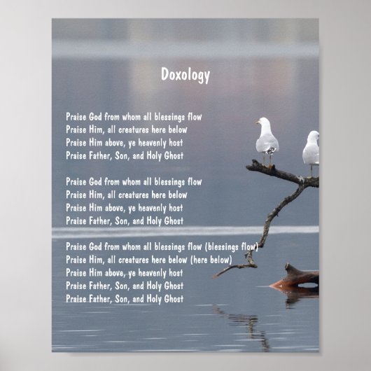 Doxology Church Christlich Hymne Art Poster (Vorne)