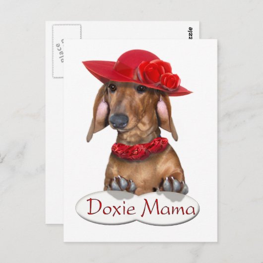 Doxy Mama Postkarte (Vorne/Hinten)