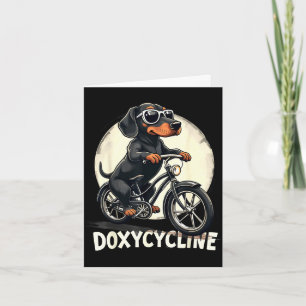 Doxycyclin Apotheke lustiger Dachshund auf Fahrrad Karte