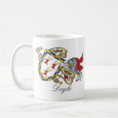 Doyle Familienwappen Kaffeetasse (Links)