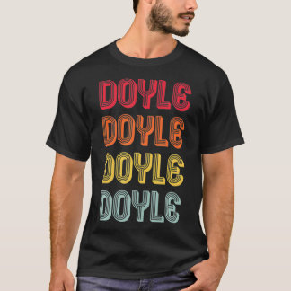 DOYLE Gift Nachname Funny Retro Vintager 80er Birt T-Shirt