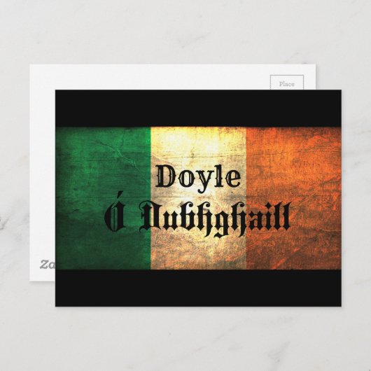 Doyle Irish Flag Postkarte (Vorne/Hinten)