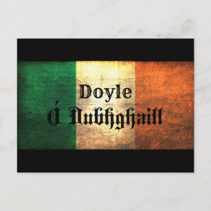 Doyle Irish Flag Postkarte