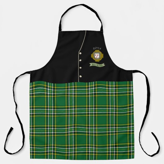 Doyle Irish Shield & Tartan Personalisiert Kilt Schürze (Vorderseite)