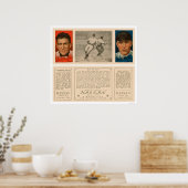 Doyle & Merkle Giants Baseball 1912 Poster (Küche)